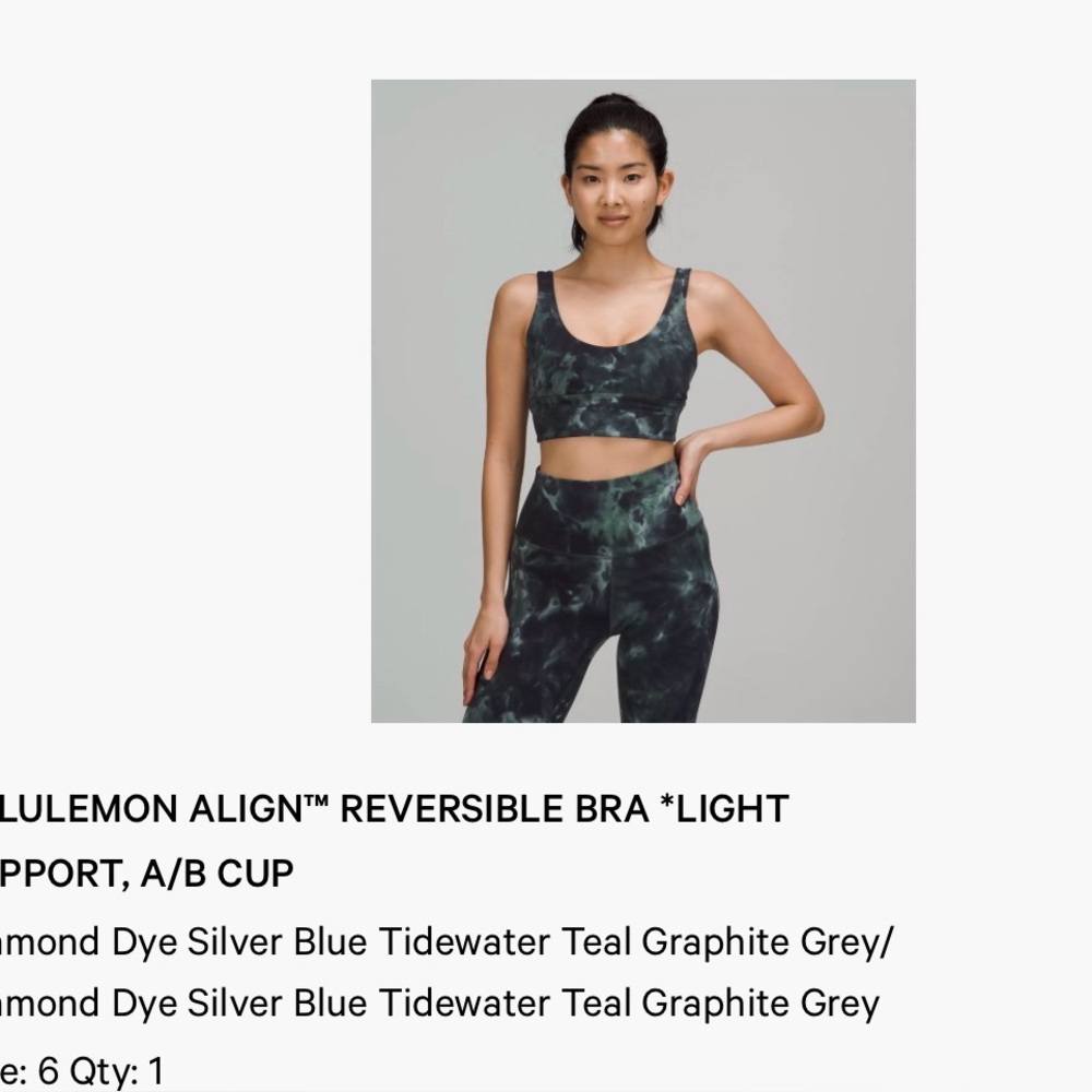 Lulu Lemon Align Sports Bra A/B Cup